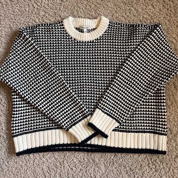 Madewell Sweaters - Textured-Stitch Crewneck Sweater in 100% Cotton, Madewell brand